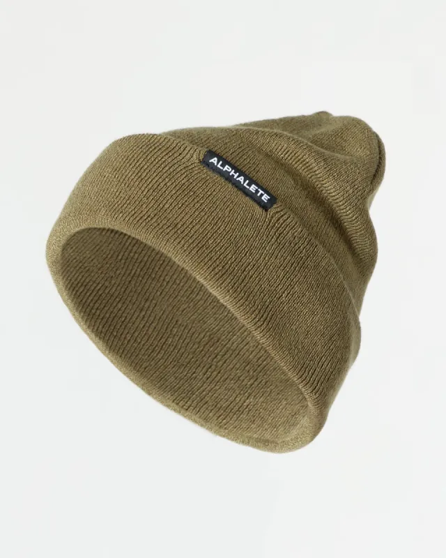 Essential Foldover Beanie - Willow sold by Alphalete