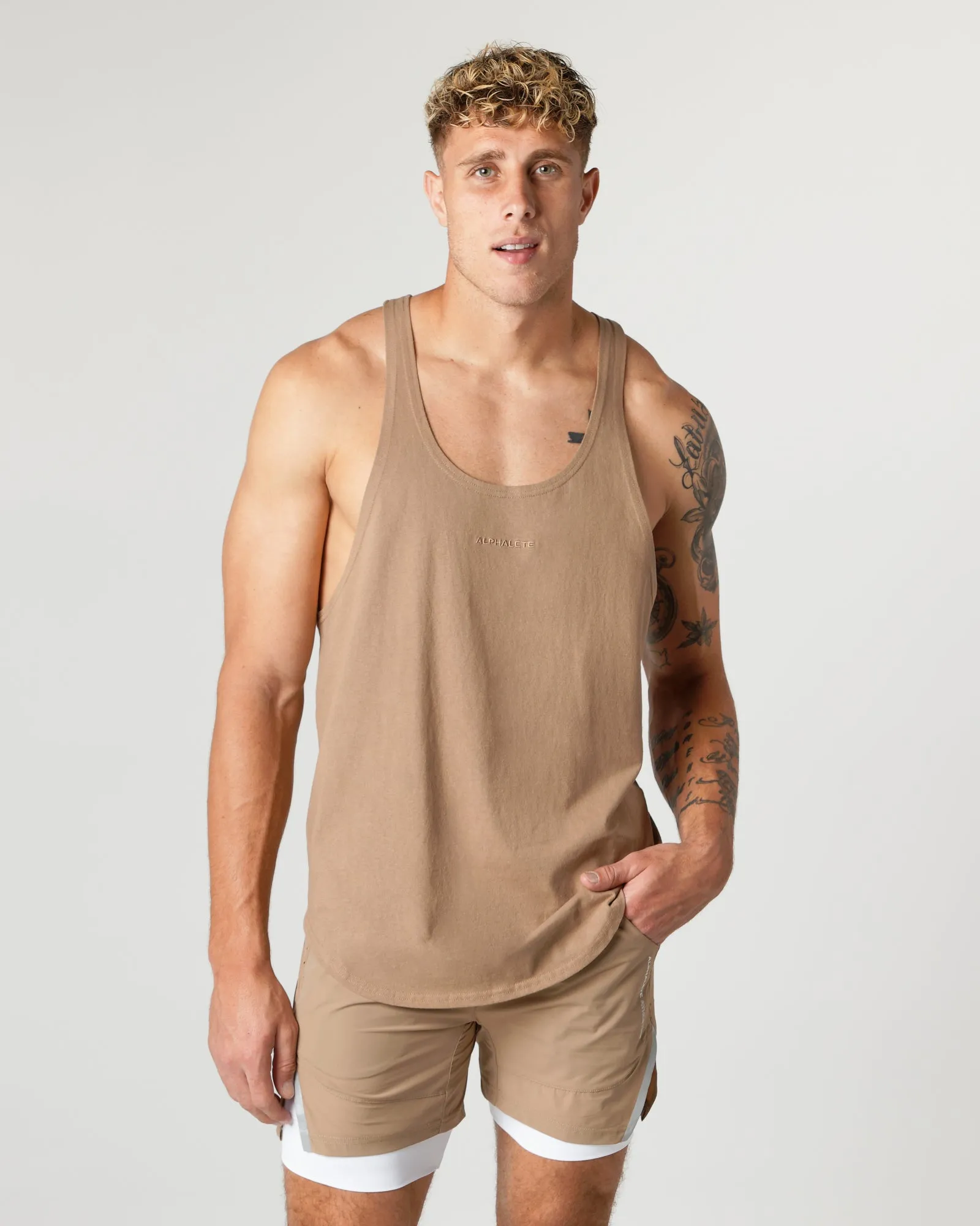 Heavy Cotton Core Stringer - Chai sold by Alphalete