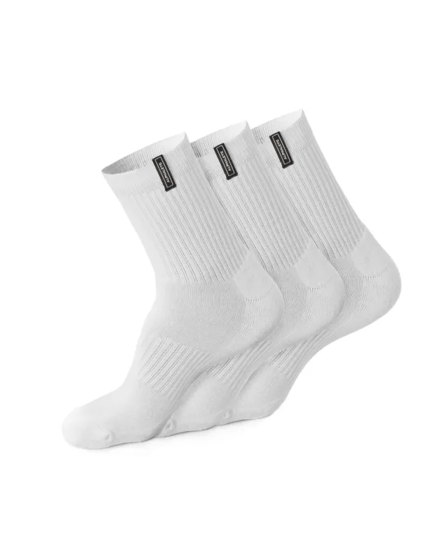 Union Crew Sock 3pk - White made by Alphalete
