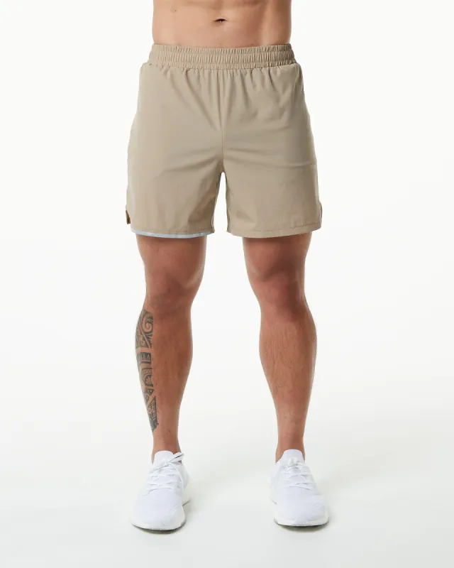 Stride Short - Tan sold by Alphalete