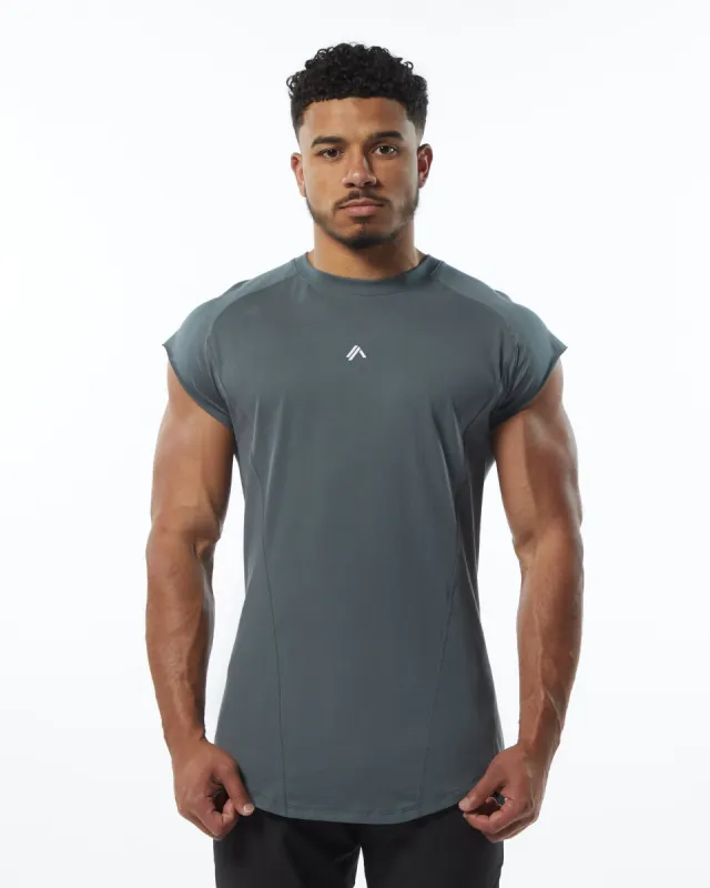 Velocity Sleeveless Tee - Porcelain Grey sold by Alphalete