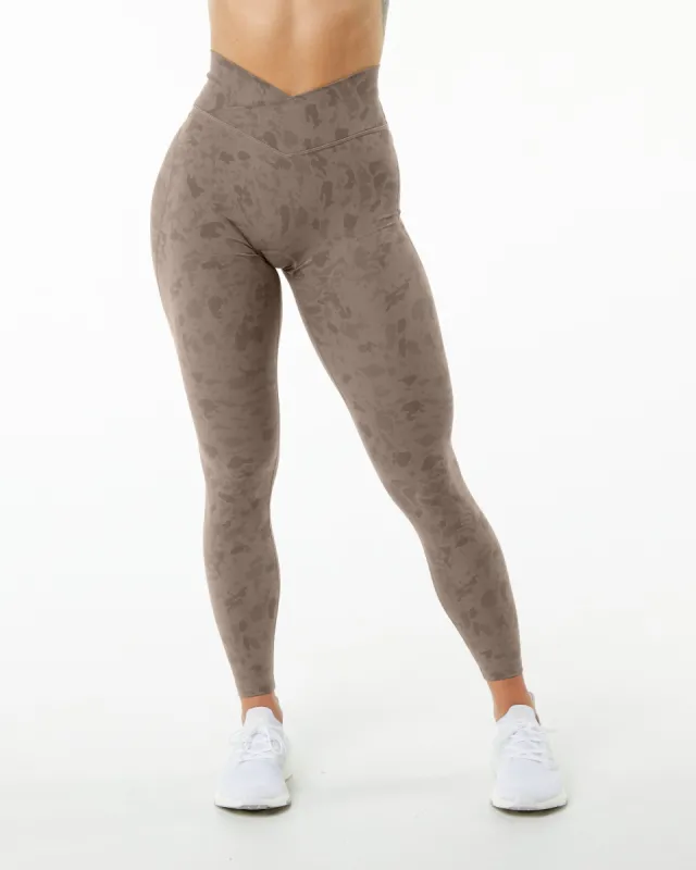 Surface Power Legging - Pebble Print Mocha sold by Alphalete