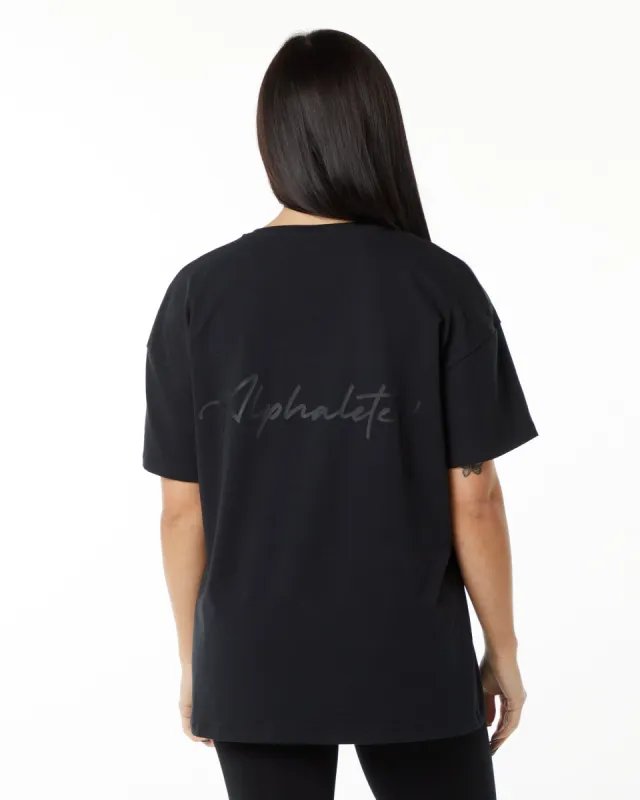 Signature Oversized Tee - Black sold by Alphalete