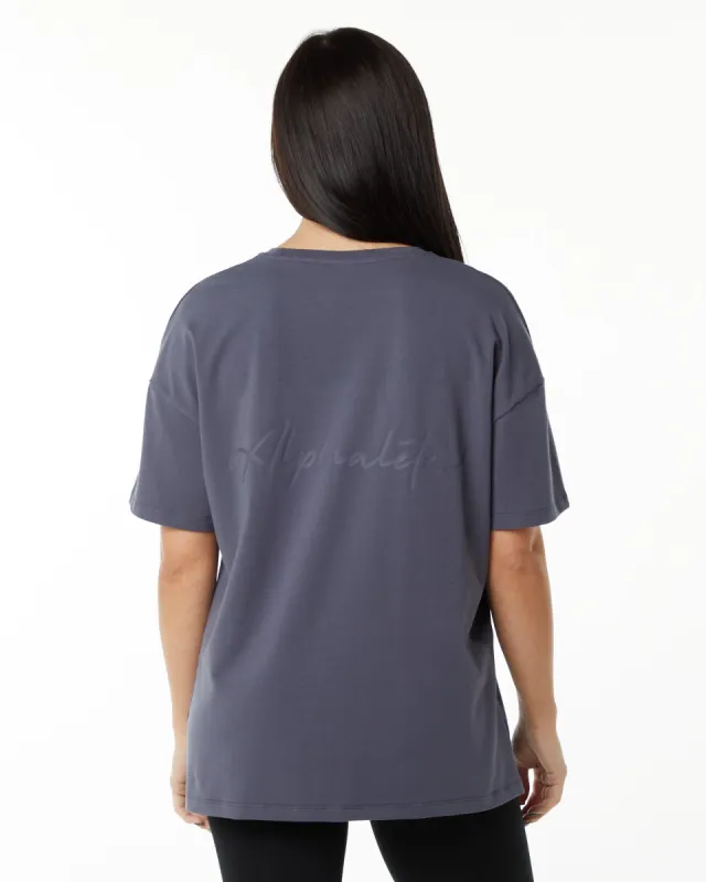 Signature Oversized Tee - Muted Purple sold by Alphalete