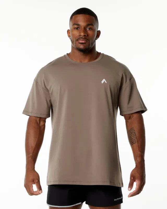 Emblem Tee - Mocha sold by Alphalete