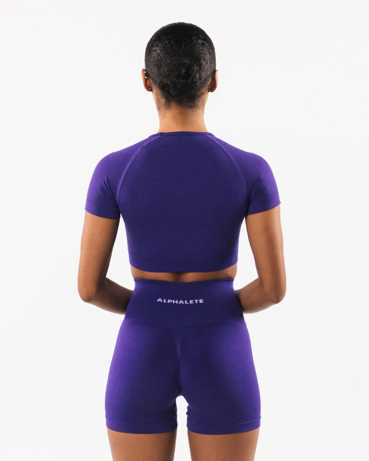 Amplify SS Crop - Electric Purple sold by Alphalete product image thumbnail 3