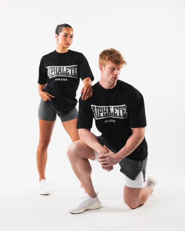 Varsity Tee - Black sold by Alphalete