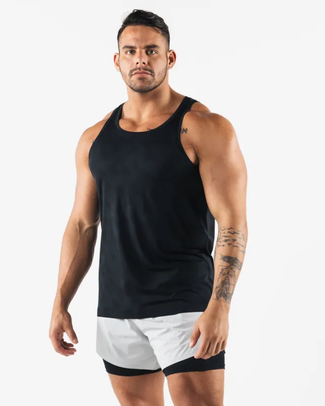 Racer Tank - Black Print sold by Alphalete