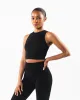 Stratus Crop Tank - Black sold by Alphalete