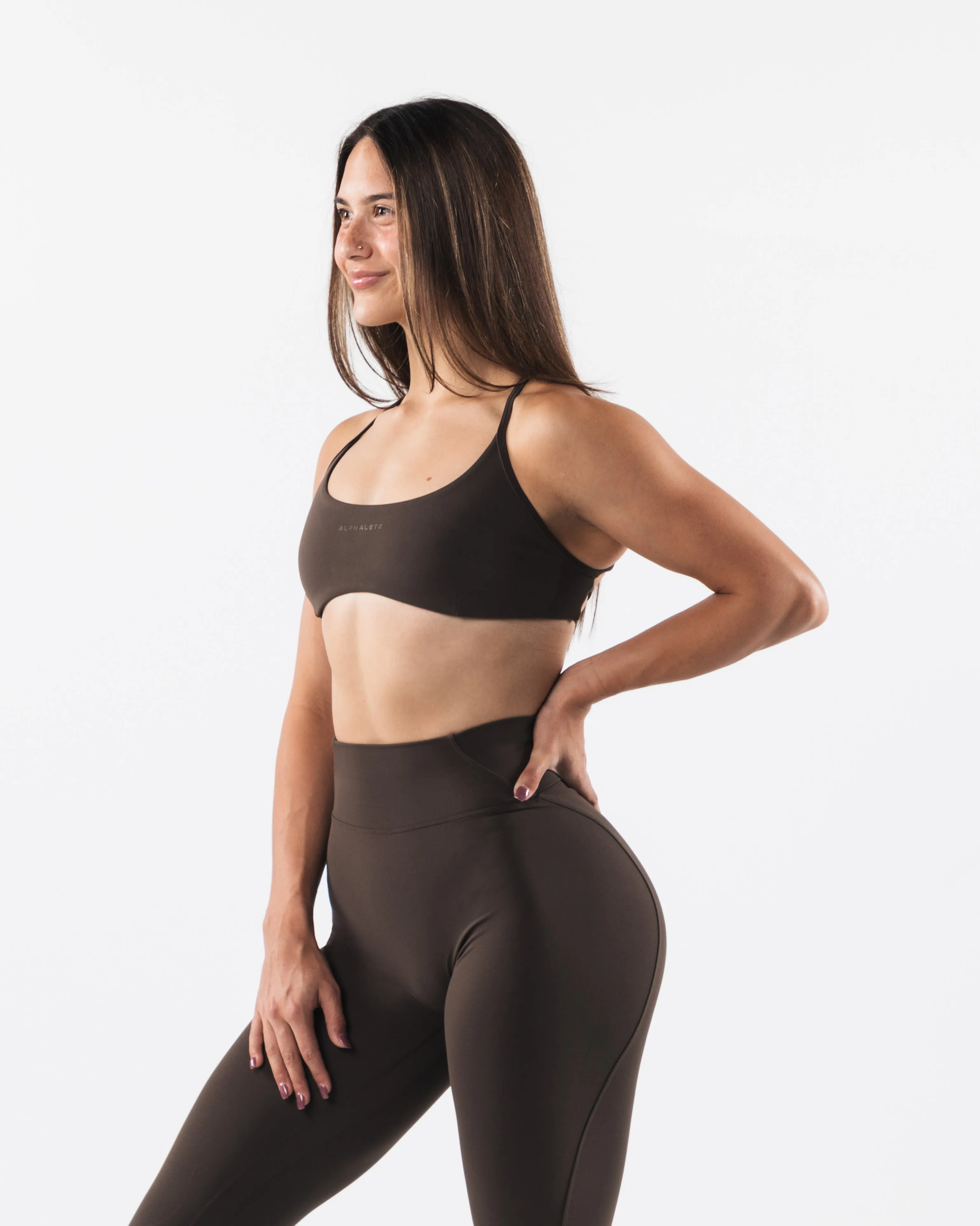 Aura Strappy Bra - Cashmere sold by Alphalete product image thumbnail 4