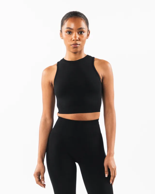 Stratus Crop Tank - Black sold by Alphalete