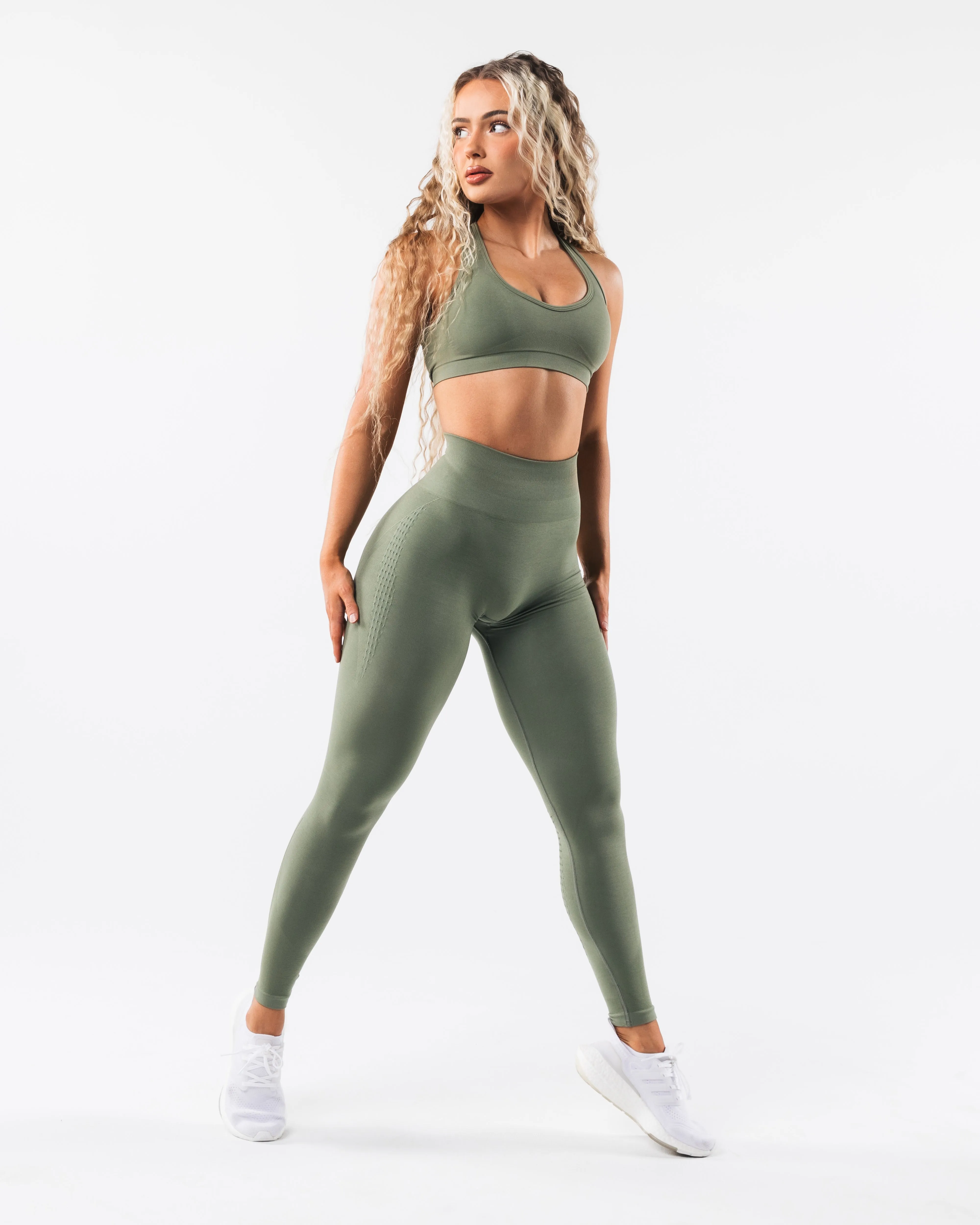 Amplify Contour Legging - Noble Green sold by Alphalete product image thumbnail 2
