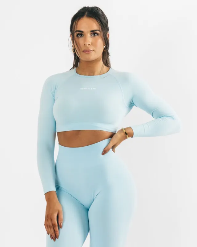 Amplify LS Crop - Arctic Blue sold by Alphalete