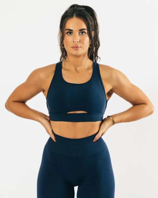 Trinity Bra - Tuxedo Blue sold by Alphalete