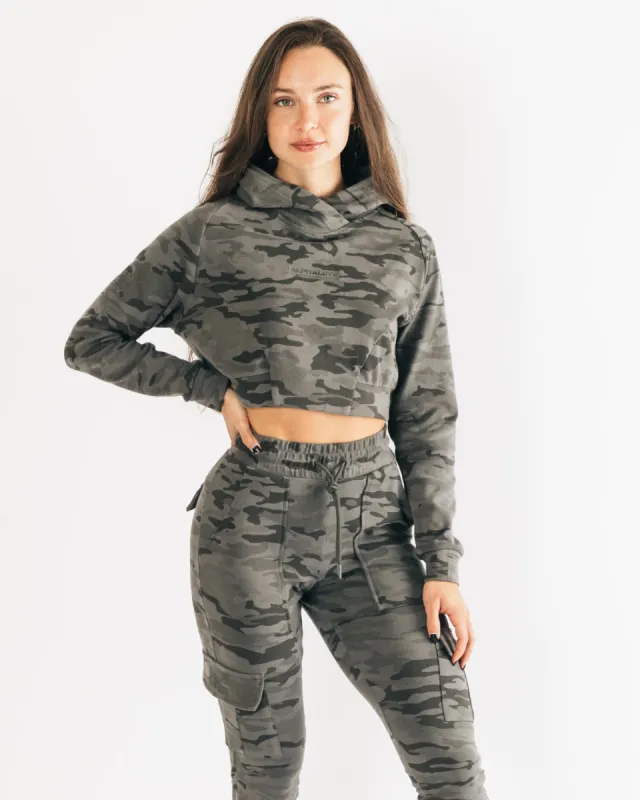 Identity Pro Crop Hoodie - Terrain Camo sold by Alphalete