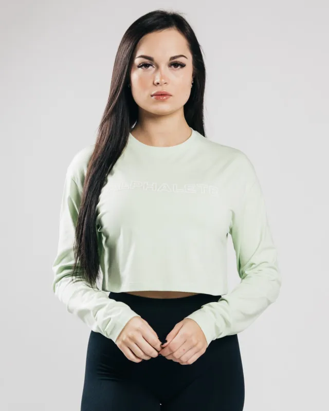 Outlined Long Sleeve Crop - Frozen Spring sold by Alphalete