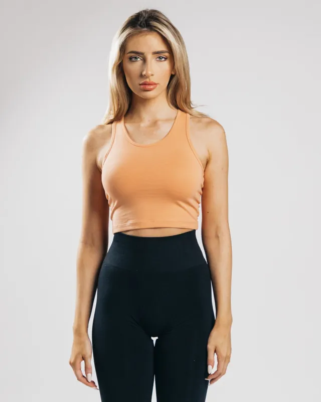 Essential Crop Tank - Orange Frost made by Alphalete