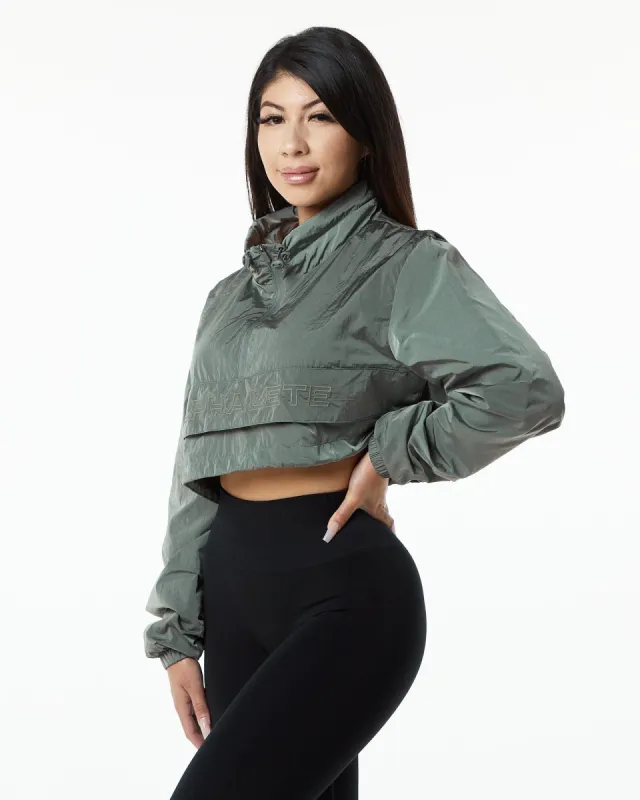 Endure Crop Jacket - Charcoal sold by Alphalete