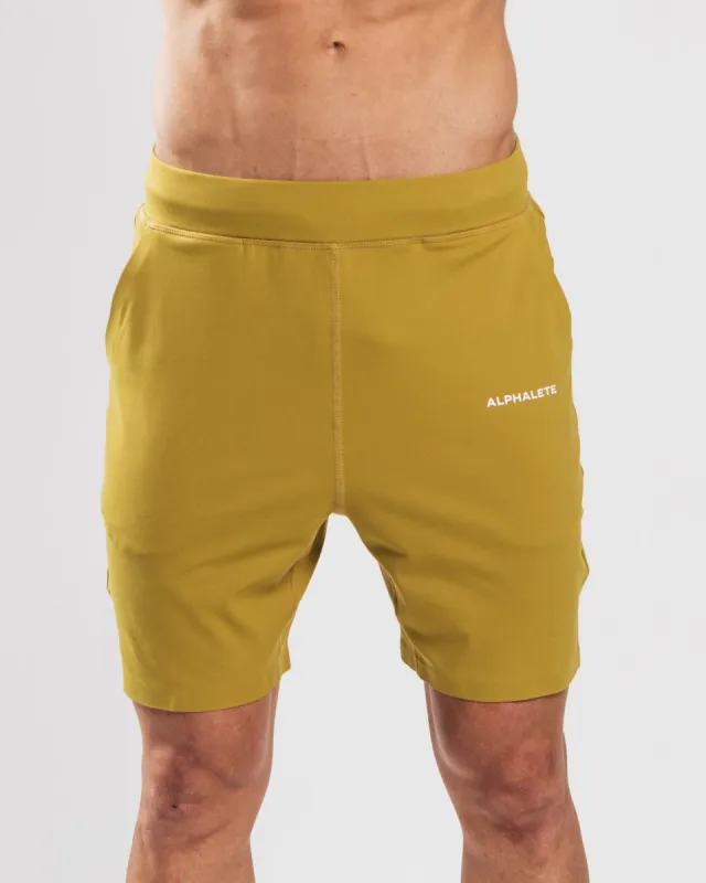 Trace Short 8" - Mustard sold by Alphalete