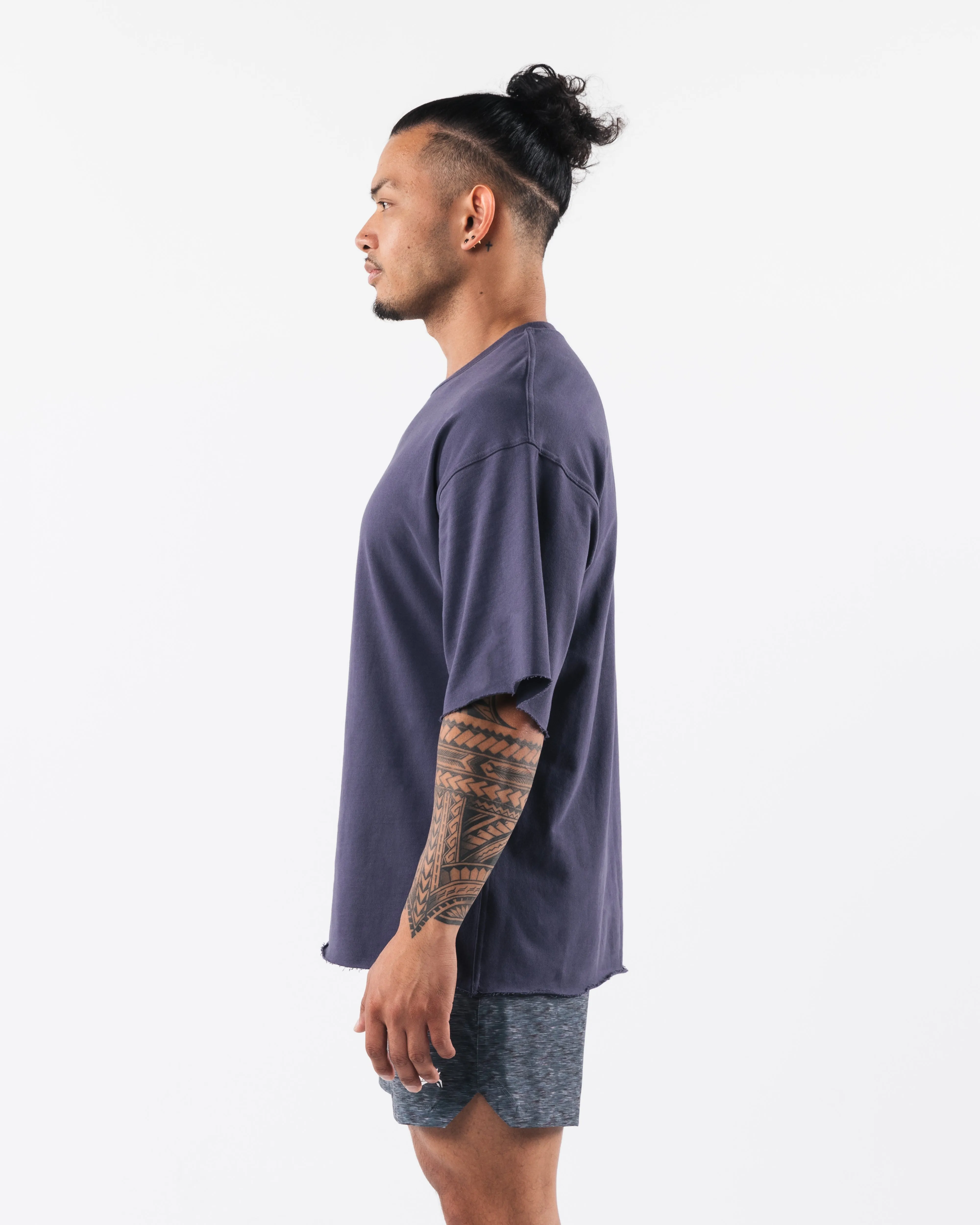 Three Pillar Terry Tee - Muted Purple sold by Alphalete product image thumbnail 3