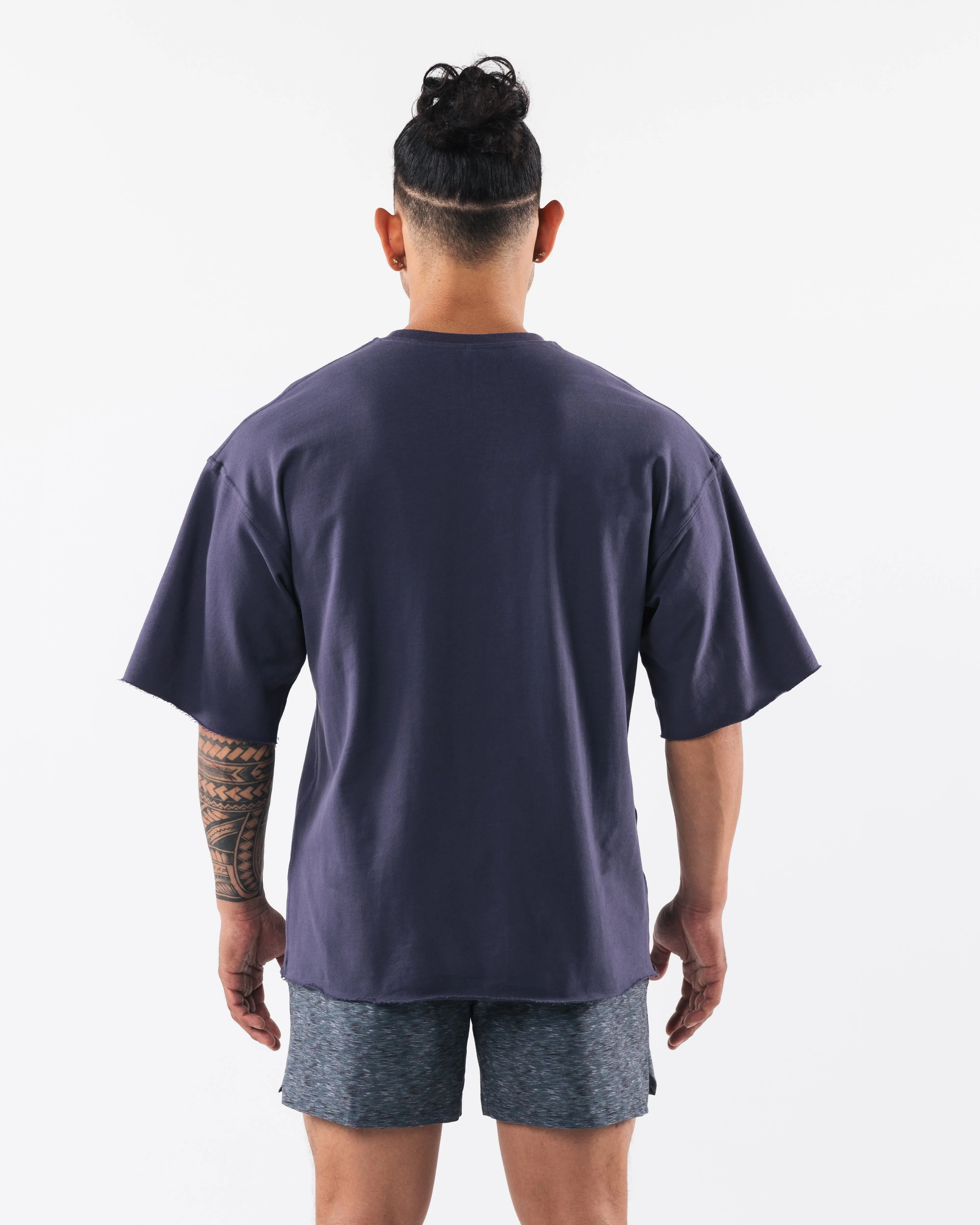 Three Pillar Terry Tee - Muted Purple sold by Alphalete product image thumbnail 4