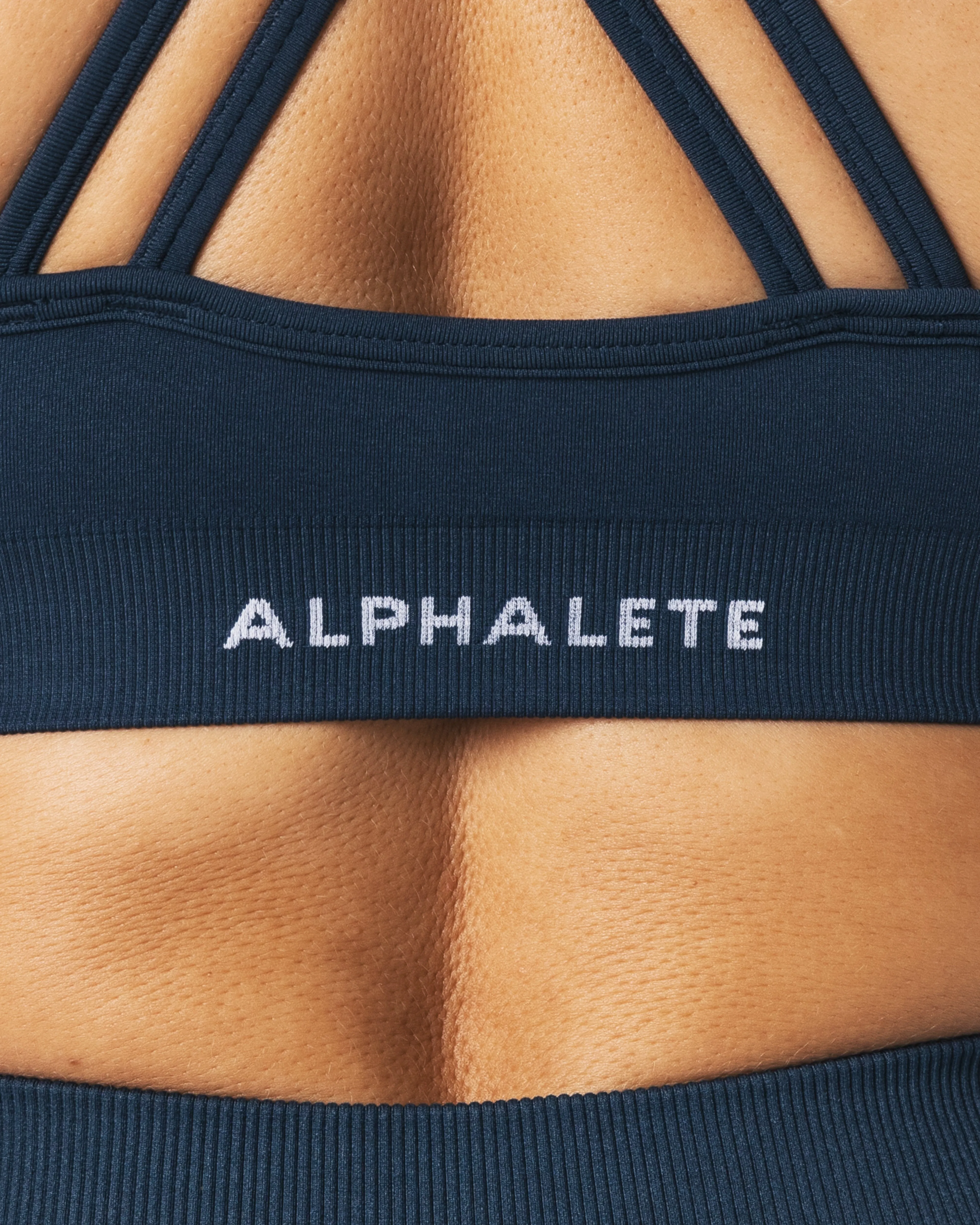 Amplify Deep V Bra - Trusted Blue sold by Alphalete product image thumbnail 5