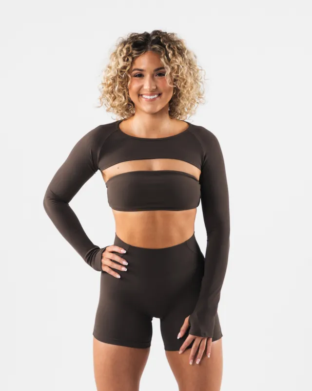 Aura Shrug LS - Cashmere sold by Alphalete