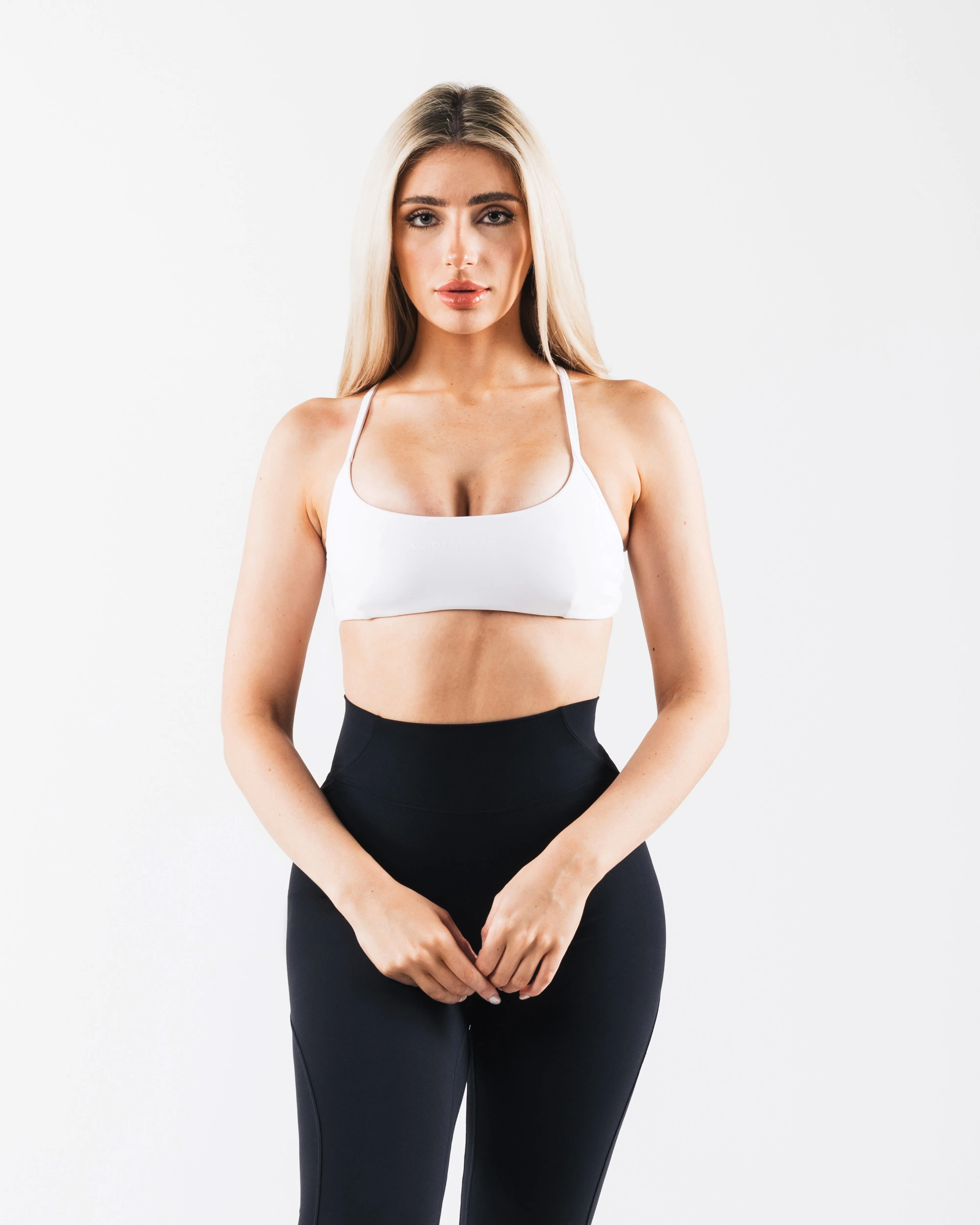 Aura 3 Strap Bra - White sold by Alphalete