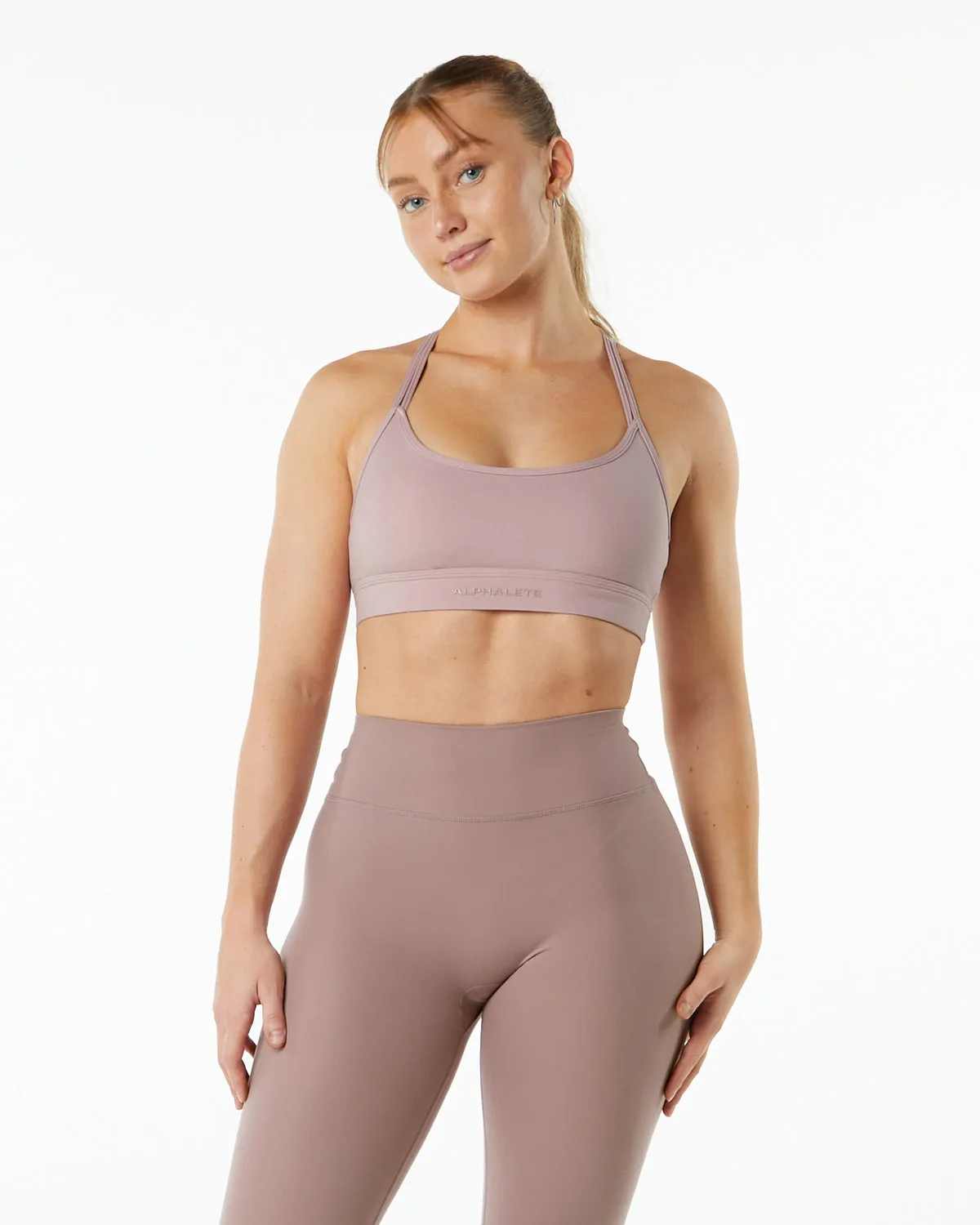 Alphalux Tri Bra - Purple Dove sold by Alphalete