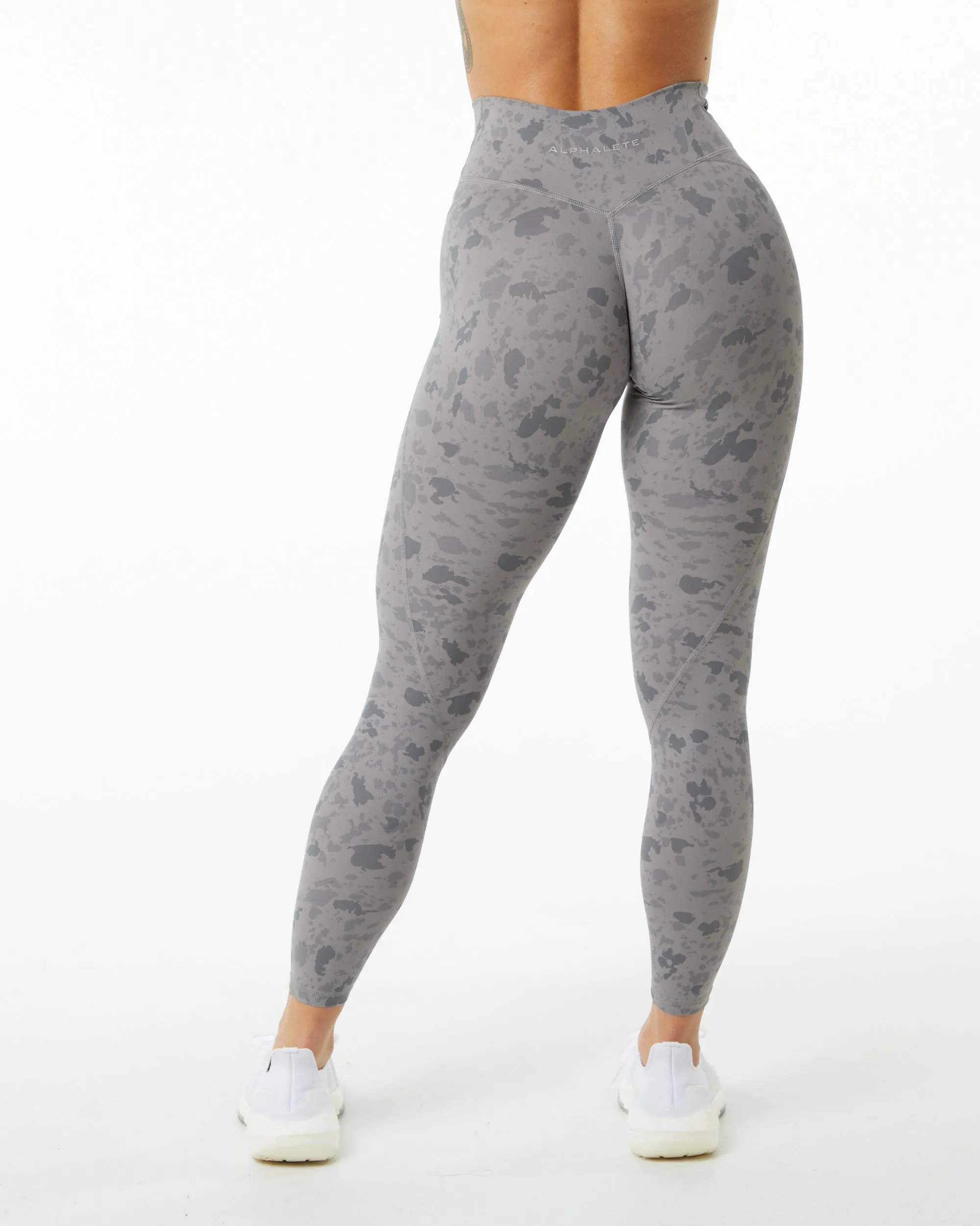 Surface Power Legging - Pebble Print Stone Grey sold by Alphalete product image thumbnail 3