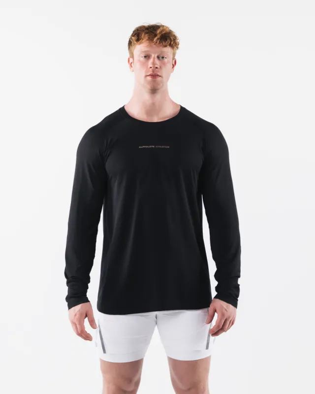 AA Airtech LS Tee - Black sold by Alphalete