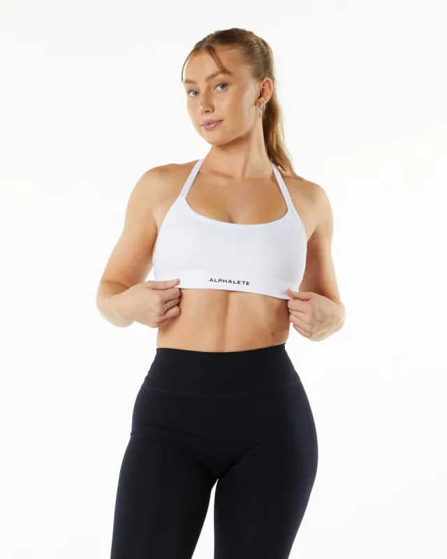 Alphalux Tri Bra - White sold by Alphalete