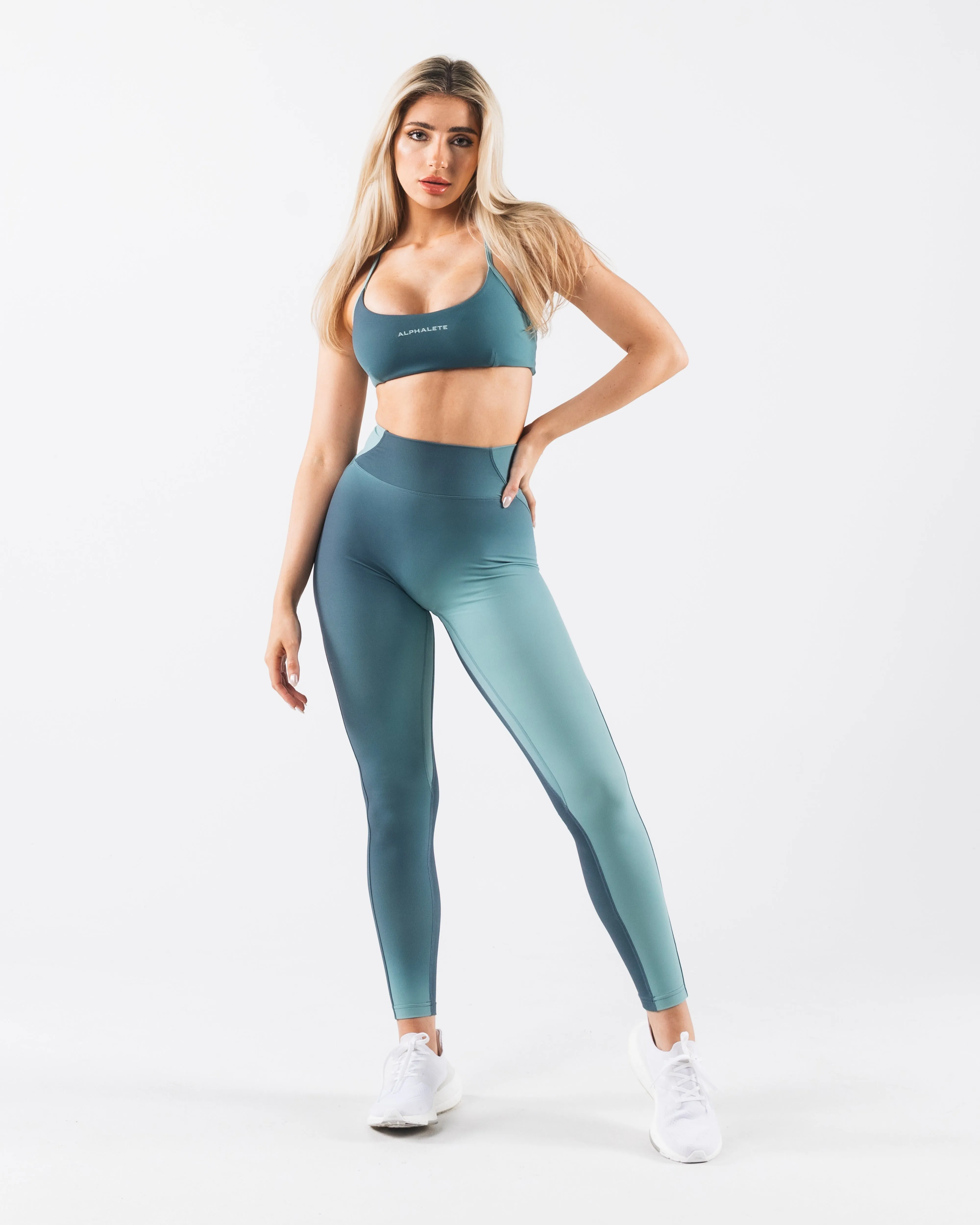 Aura 3 Strap Bra - Aura Glacier Print sold by Alphalete product image thumbnail 3