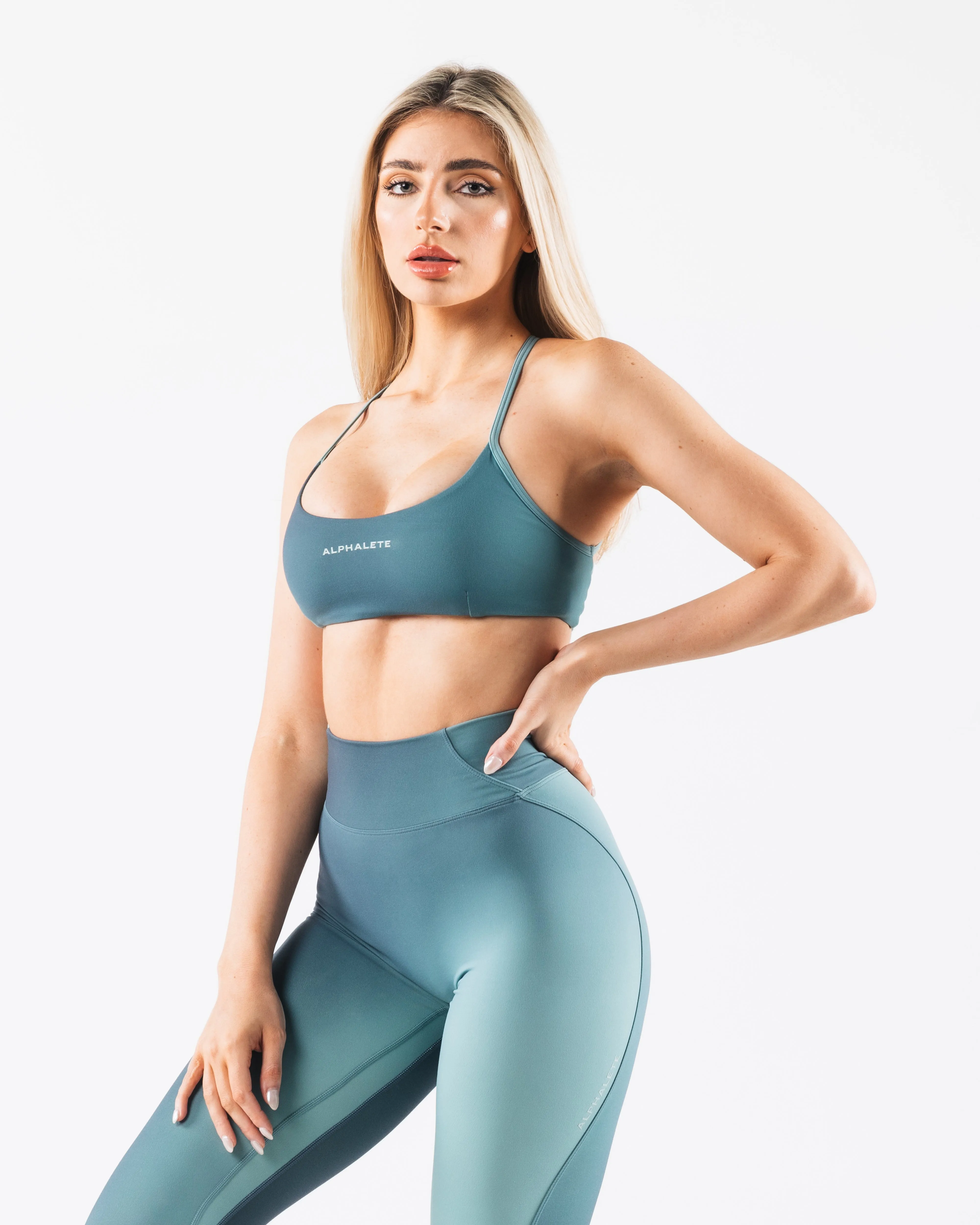 Aura 3 Strap Bra - Aura Glacier Print sold by Alphalete product image thumbnail 4