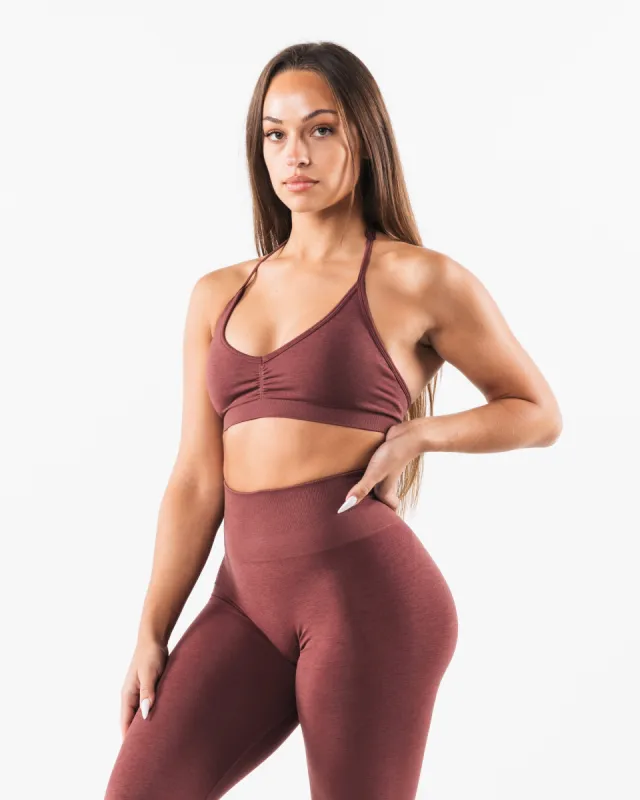 Amplify Halter Bra - Dusty Rose sold by Alphalete