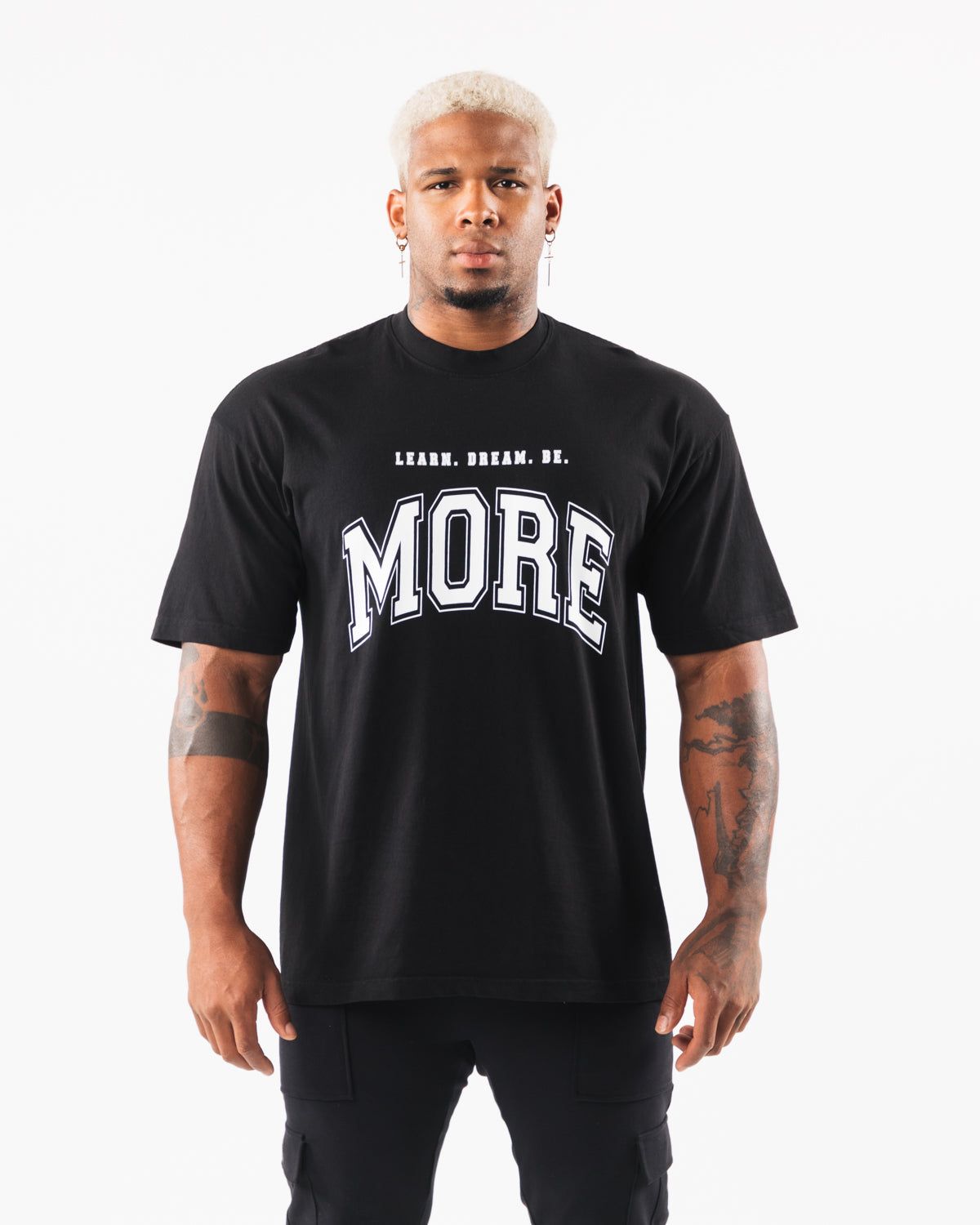 LDB More Tee - Black / White sold by Alphalete product image thumbnail 2