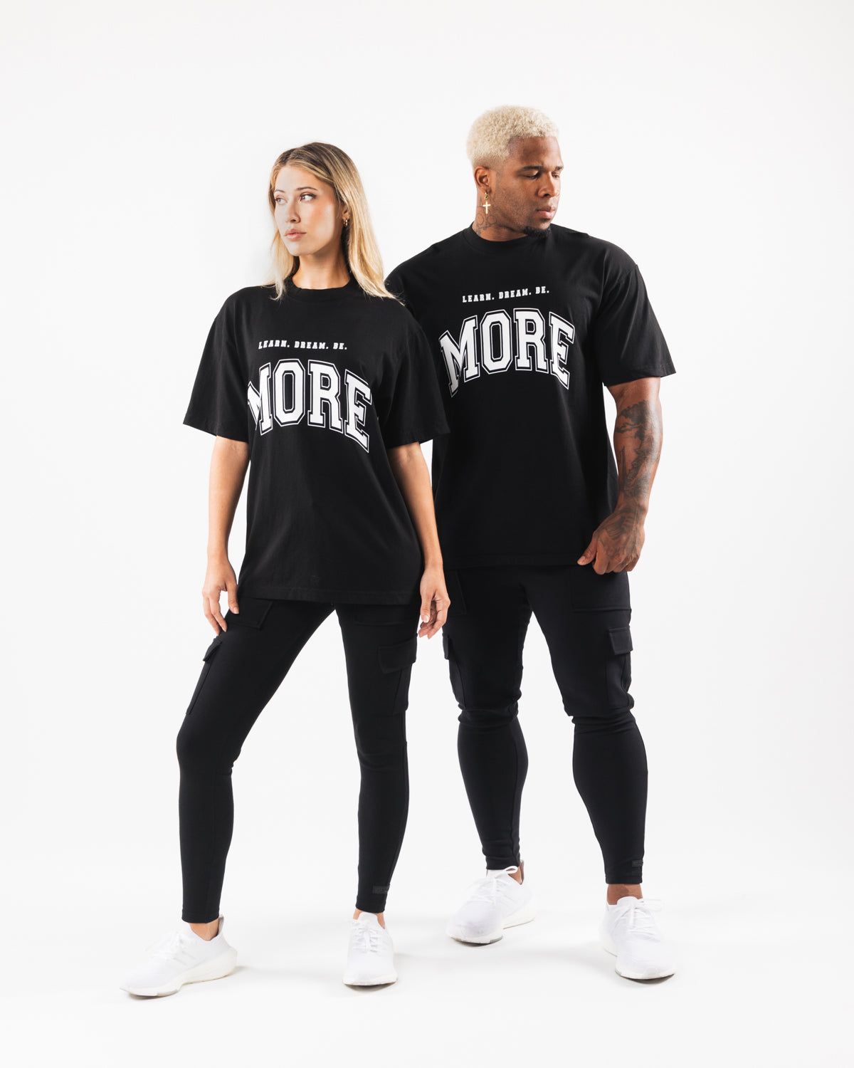 LDB More Tee - Black / White sold by Alphalete