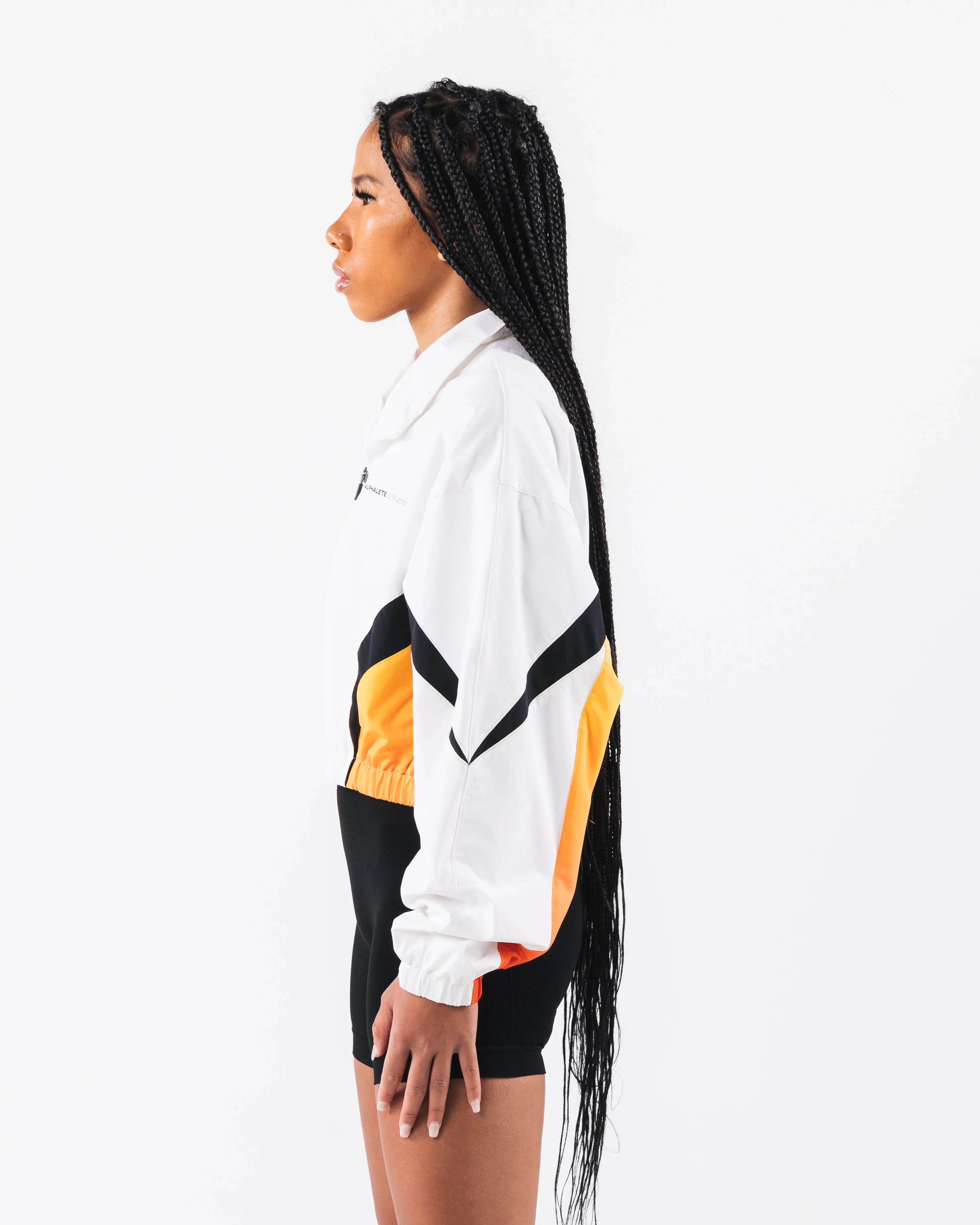 Retro Crop Jacket - White / Aura Gradient sold by Alphalete product image thumbnail 3