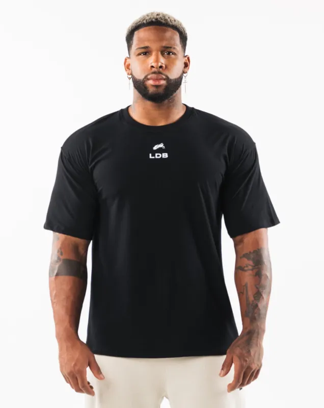 Brushed Crest Tee - Black sold by Alphalete