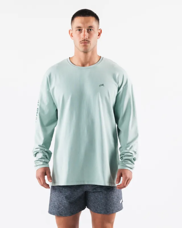 Breathe More LS Tee - Celestial Blue sold by Alphalete