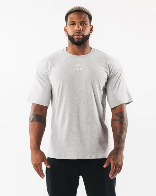 Brushed Crest Tee - Heather Grey sold by Alphalete