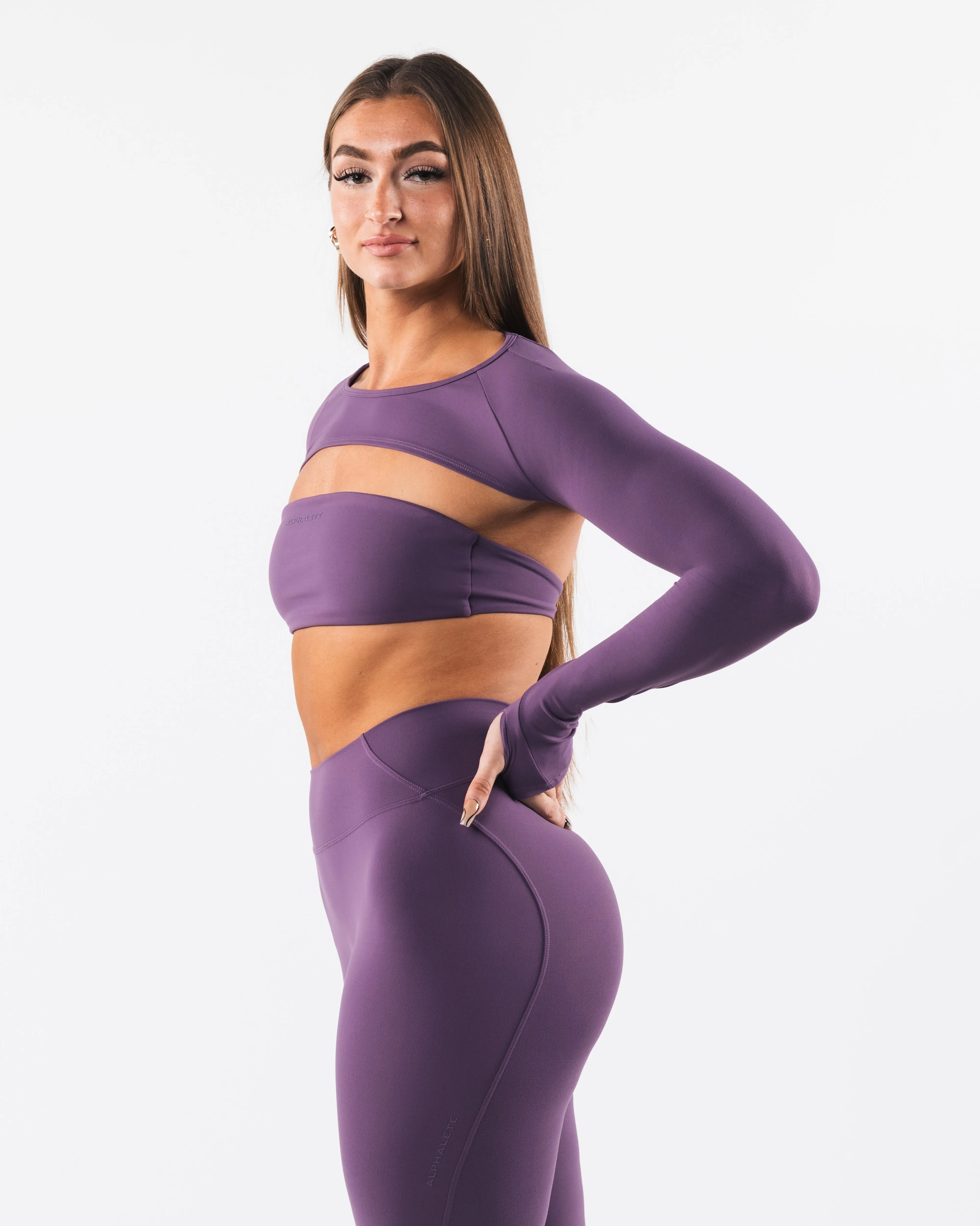 Aura Shrug LS - Aster sold by Alphalete product image thumbnail 3