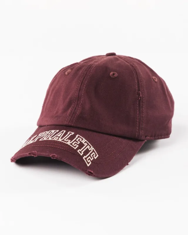 Collegiate Vintage Cap - Sangria sold by Alphalete