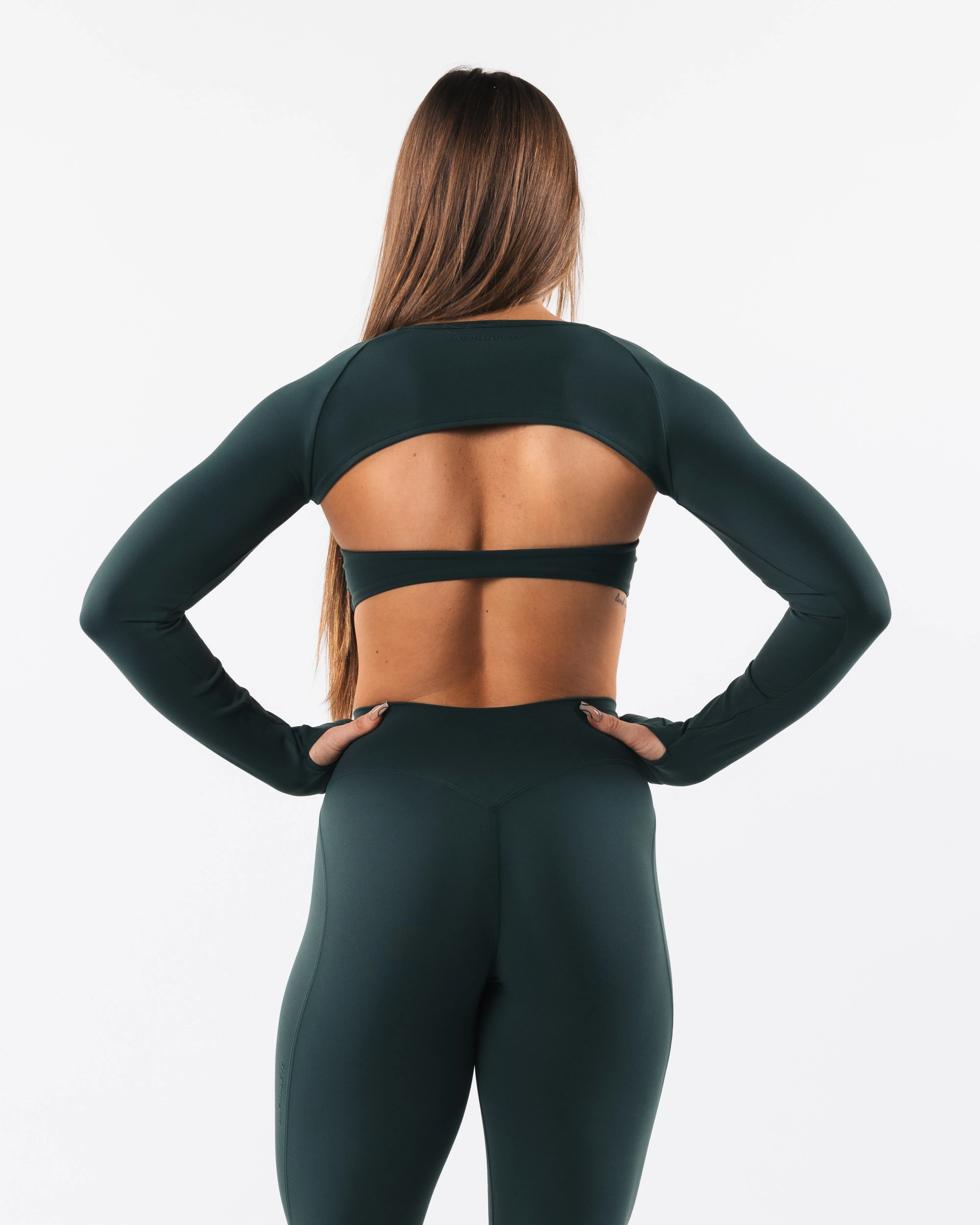 Aura Shrug LS - Cypress sold by Alphalete product image thumbnail 4