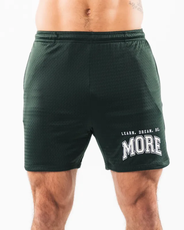 LDB More Mesh Short 6" - Evergreen sold by Alphalete