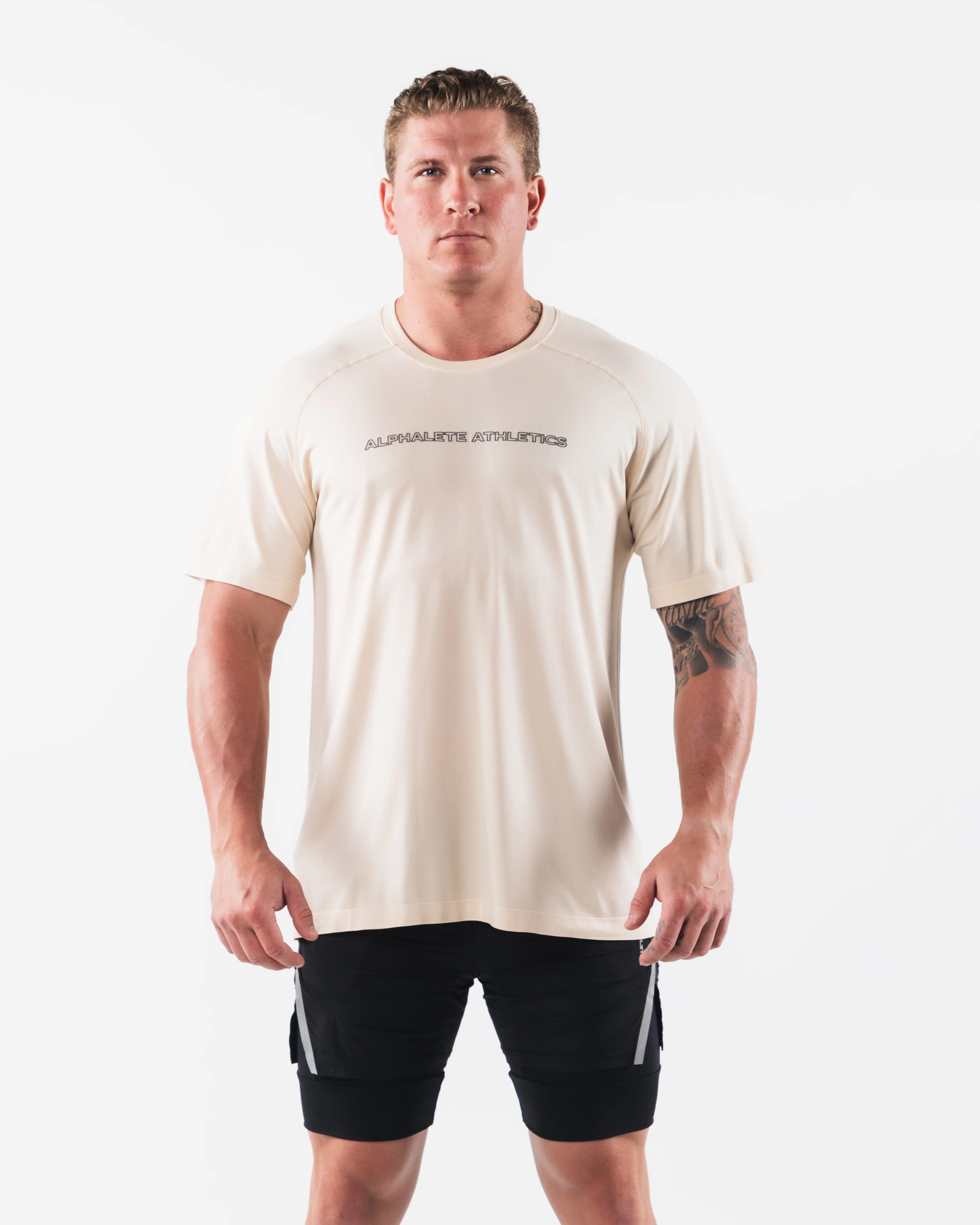 AA Airtech Tee - Beige sold by Alphalete