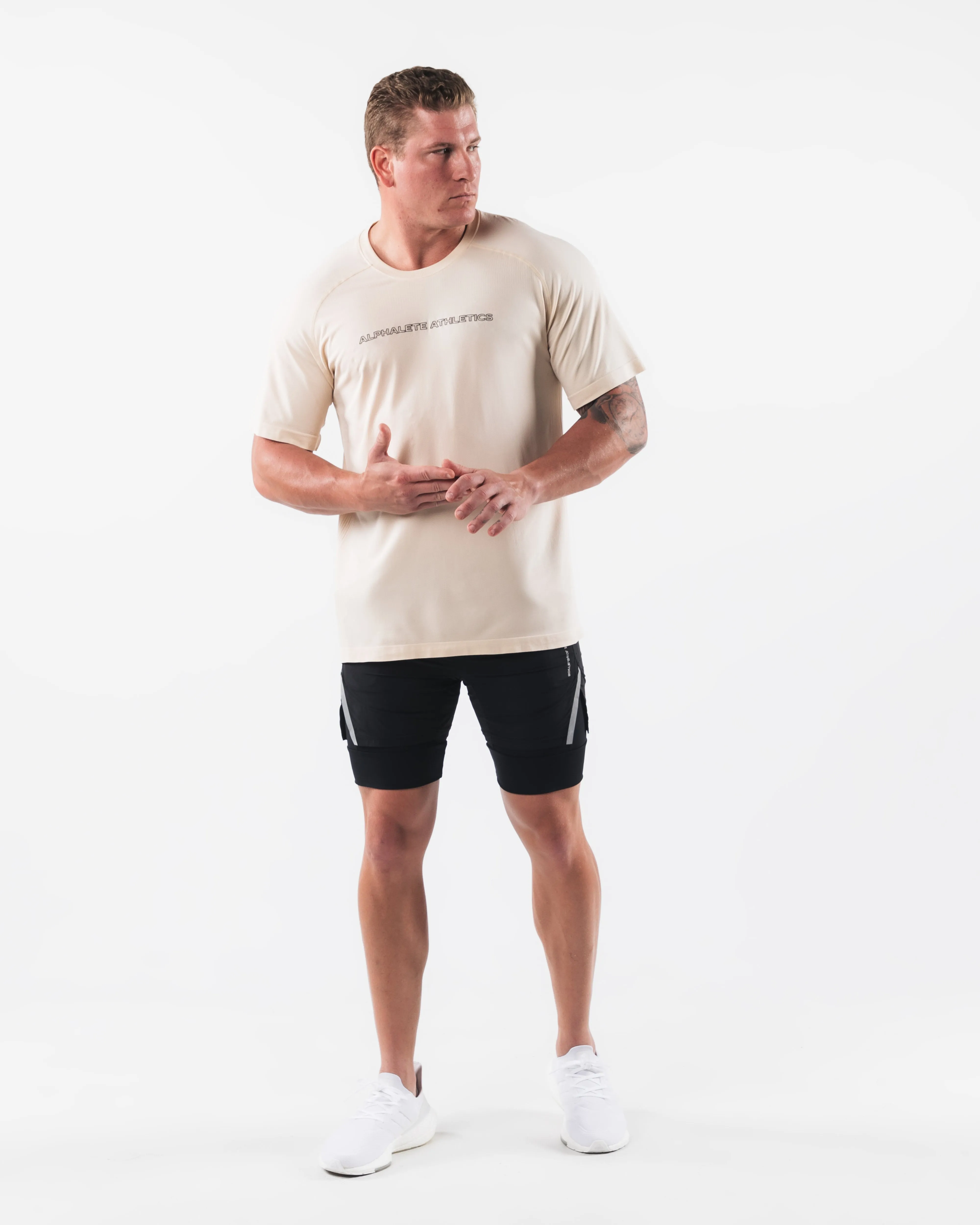 AA Airtech Tee - Beige sold by Alphalete product image thumbnail 2