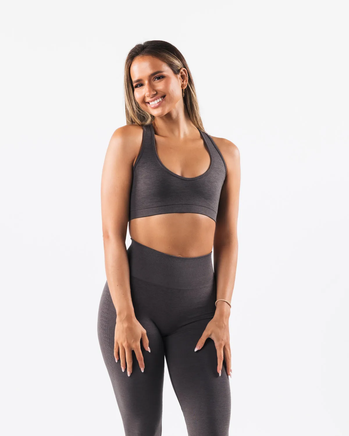 Amplify Contour Bra - Pewter sold by Alphalete