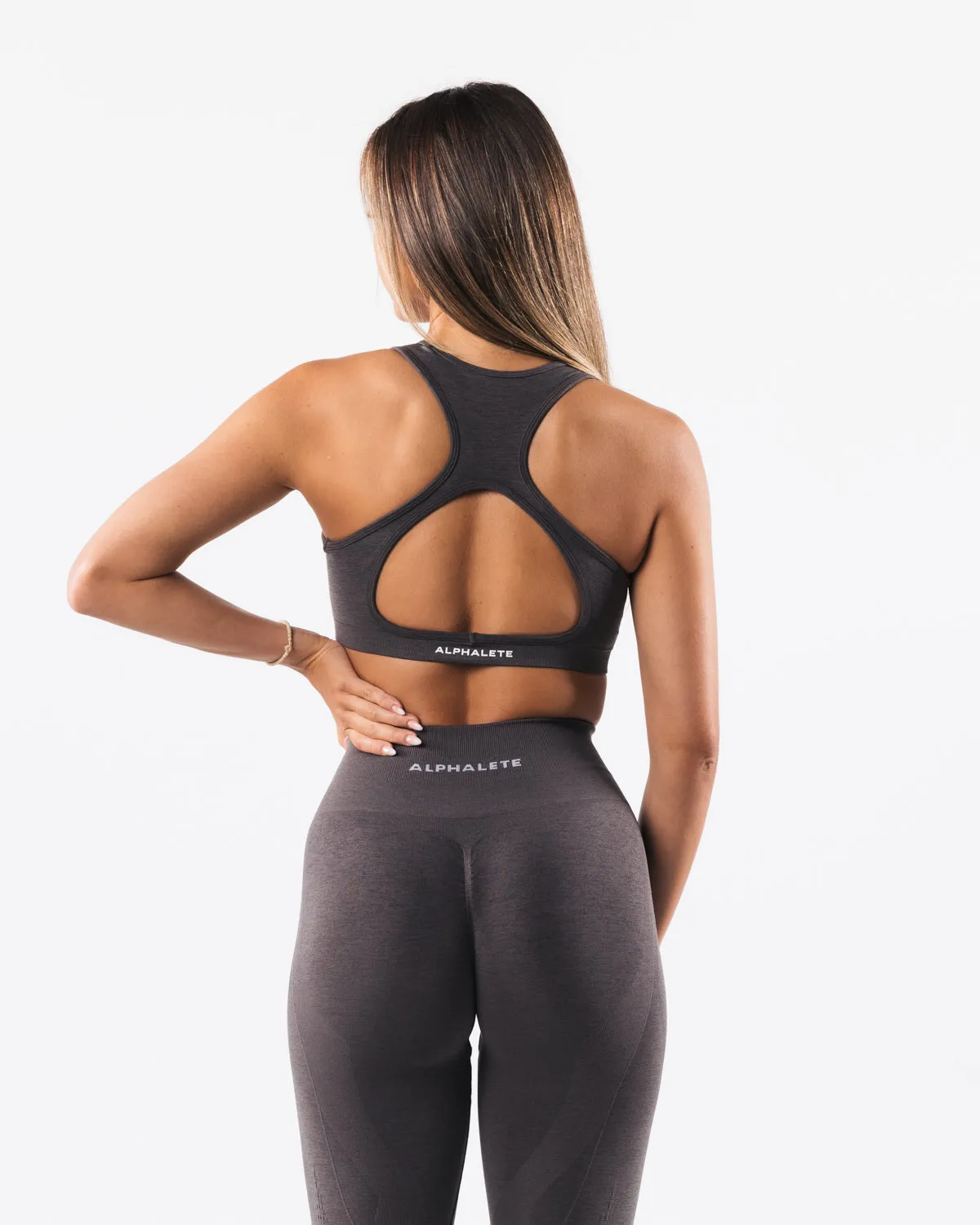 Amplify Contour Bra - Pewter sold by Alphalete product image thumbnail 2