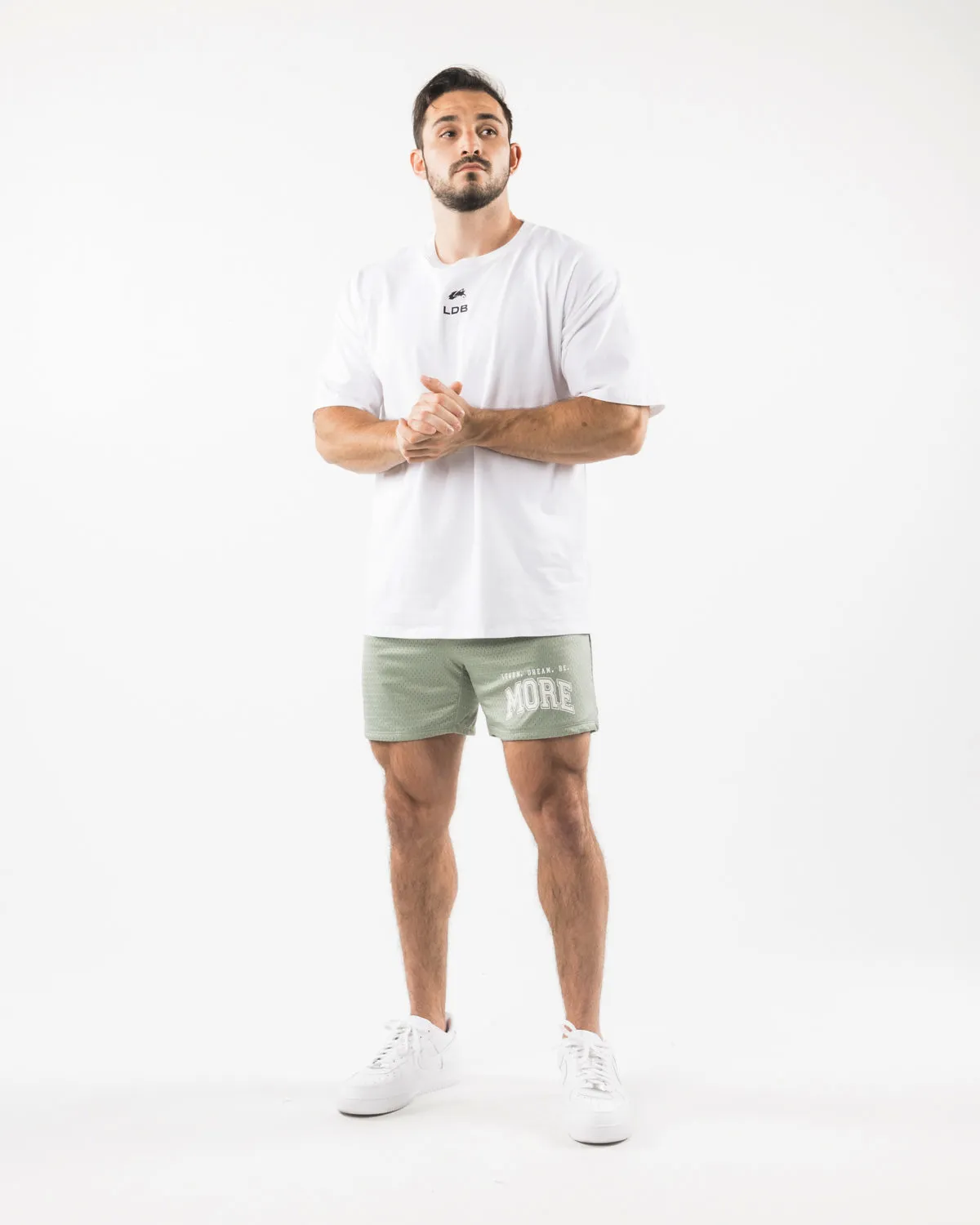 LDB More Mesh Short 6" - Sage sold by Alphalete product image thumbnail 2